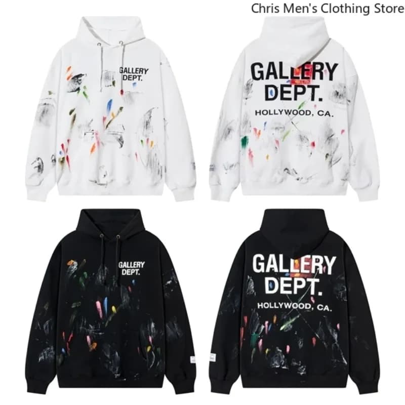 Autumn Trendy Men's Long Sleeve Thermal Hoodie Streetwear New High Street Loose Fleece Hoodie Letter Print Casual Sweatshirt