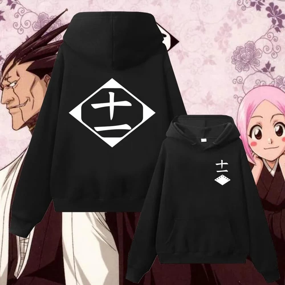 Hot Anime Bleach Zaraki Kenpachi Kusajishi Yachiru Clothes Men Women Casual Hoodies Prevalent Streetwear Harajuku Sweatshirt