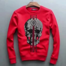 S-4XL Hoodies Men Streetwear Anime Skulls Graphic Men's Sweatshirt Hoodie Casual Rhinestones Sweatshirts Clothing