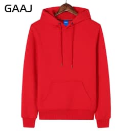 GAAJ Hoodie Premium 100% Cotton 450g Heavyweight Warm Thick Fleece Winter Solid Coat Casual Hood Sweatshirt Men Women Clothes