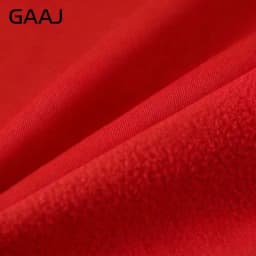 GAAJ Hoodie Premium 100% Cotton 450g Heavyweight Warm Thick Fleece Winter Solid Coat Casual Hood Sweatshirt Men Women Clothes