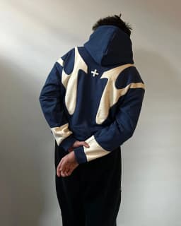 Nl25h Gothic Burgundy Geometric Zipper Hoodie Autumn New Casual Men Sportswear Y2k Retro Oversized Loose Hoodie Warm Sweatshirt