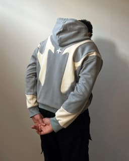 Nl25h Gothic Burgundy Geometric Zipper Hoodie Autumn New Casual Men Sportswear Y2k Retro Oversized Loose Hoodie Warm Sweatshirt