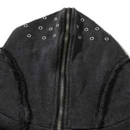 PFNW Washed Printed Zipper Design Sweatershirt Male Spliced Hooded Cardigan Short Clothing Men's Trendy Tops 2025 New 28W5071