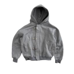 Mens Aircraft Buckle Hoodie Harajuku American Vintage Y2K Streetwear Button Design Solid Color Pullover Hooded Sweatshirt Long