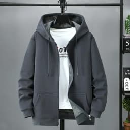 Big size Fleece hooded cardigan men's autumn winter trendy fashion jacket plus size hoodie 12XL 10XL large size men clothing