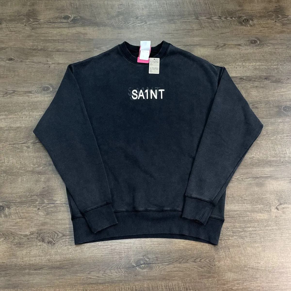 Yao Fashion Saint OF Michael 25SS Loose Logo Print Oversize Baggy Vintage Retro Pullover Streetwear Unisex Sweatshirt For Men
