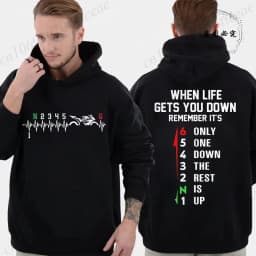 Electrobiker Velocidades Men's Hoodie Supermoto Hoodies Men Women Streetwear Pullover Harajuku Hoodies Motorcycle Gear Shift Top