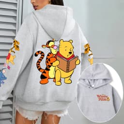 Winnie the Pooh Men Hoodie Cartoon Anime Women Pullover Tops 2026 New Fashion Spring Autumn Couple Oversized Sweatshirts