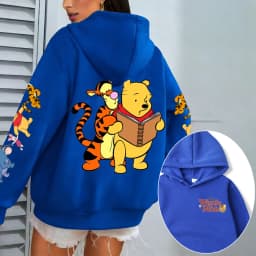 Winnie the Pooh Men Hoodie Cartoon Anime Women Pullover Tops 2026 New Fashion Spring Autumn Couple Oversized Sweatshirts