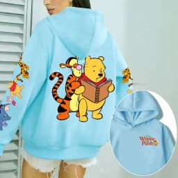 Winnie the Pooh Men Hoodie Cartoon Anime Women Pullover Tops 2026 New Fashion Spring Autumn Couple Oversized Sweatshirts