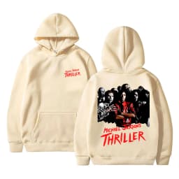Classic Vintage Michael Jackson Thriller Hoodie Men Women Retro Gothic Rock Horror Sweatshirts Men's Punk Oversized Streetwear