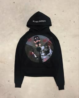 Y2K Retro Grunge Hip Hop Zip Up Hoodie Gothic Pattern Oversized Loose Sweatshirts Harajuku Women Streetwear Fashion Men Clothing
