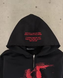 Y2K Retro Grunge Hip Hop Zip Up Hoodie Gothic Pattern Oversized Loose Sweatshirts Harajuku Women Streetwear Fashion Men Clothing