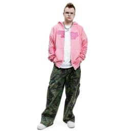 Y2K Harajuku Вата Zip Up Hoodie Cartoon Letter Embroidery Sweatshirt Men Hip Hop Oversized Streetwear Zipper Jacket Goth Clothes
