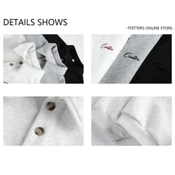 TFETTERS Casual Men's Sweatshirt Autumn Winter 2026 New Long Sleeve Polo Pullover Man Fashion Collar Loose Fit Streetwear