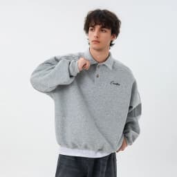 TFETTERS Casual Men's Sweatshirt Autumn Winter 2026 New Long Sleeve Polo Pullover Man Fashion Collar Loose Fit Streetwear