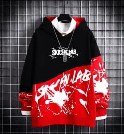 2024 New Japanese Men's Hip Hop Hoodie Men's Trendy Long Sleeve Top Ins New Men's Loose Coat Trendy Brand Hoodie Sportswear