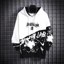 2024 New Japanese Men's Hip Hop Hoodie Men's Trendy Long Sleeve Top Ins New Men's Loose Coat Trendy Brand Hoodie Sportswear