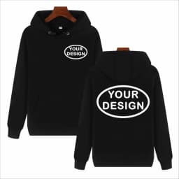 Customized Hooded Sweatshirt With LOGO Printing Embroidery Personalized Photos Casual 100% Pure Cotton And Plush Thick Pullover