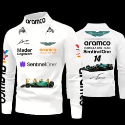 Aston Martin Fan Style Fashionable Personalized Casual Sports Breathable Long Sleeved T-shirt