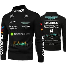 Aston Martin Fan Style Fashionable Personalized Casual Sports Breathable Long Sleeved T-shirt