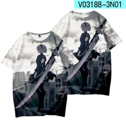 Game NieR:Automata 3D Printing Men/Women Fashion Harajuku Hoodies Sweatshirt Long Sleeve Pullover / T-Shirt/Pants/Shorts/Kimono