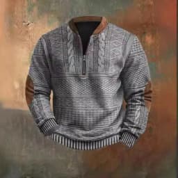 2026 Spring Autumn 3D Printed Sweatshirts Men's Outdoor Casual Long Sleeve Hoodies Stand Collar Pullover Tops Youth Men Sweaters