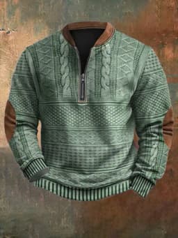 2026 Spring Autumn 3D Printed Sweatshirts Men's Outdoor Casual Long Sleeve Hoodies Stand Collar Pullover Tops Youth Men Sweaters