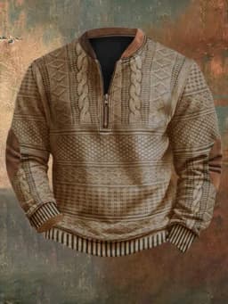 2026 Spring Autumn 3D Printed Sweatshirts Men's Outdoor Casual Long Sleeve Hoodies Stand Collar Pullover Tops Youth Men Sweaters