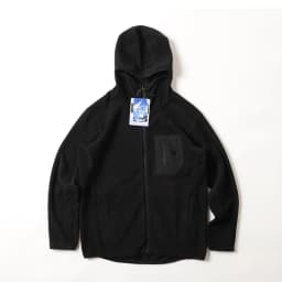 Warm Fleece Outdoor Hooded Open Cardigan Sweatshirt Casual Sporty Japanese Style Wave Patterned Men's Long Sleeve Zipper Jacket