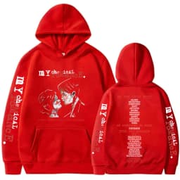 Rock Band My Chemical Romance Hoodies Three Cheers for Sweet Revenge Gothic Hooded Sweatshirts Men's Women Oversized Pullovers