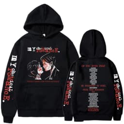 Rock Band My Chemical Romance Hoodies Three Cheers for Sweet Revenge Gothic Hooded Sweatshirts Men's Women Oversized Pullovers
