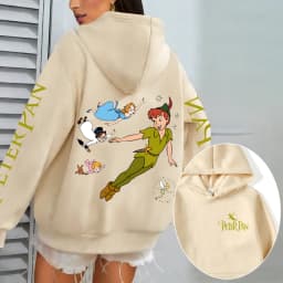 Peter Pan Men Hoodie Cartoon Anime Women Pullover Tops 2026 New Fashion Autumn Winter Couple Sweatshirts Clothes