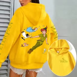 Peter Pan Men Hoodie Cartoon Anime Women Pullover Tops 2026 New Fashion Autumn Winter Couple Sweatshirts Clothes