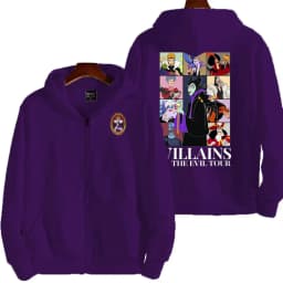 Villains Evil Queen Women Zipper Hoodie Cartoon Anime Spring Autumn Men Sweatshirt 2026 New Fashion Couple Jackets Coats