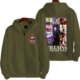 Villains Evil Queen Women Zipper Hoodie Cartoon Anime Spring Autumn Men Sweatshirt 2026 New Fashion Couple Jackets Coats