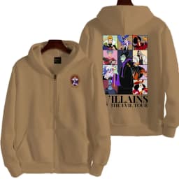 Villains Evil Queen Women Zipper Hoodie Cartoon Anime Spring Autumn Men Sweatshirt 2026 New Fashion Couple Jackets Coats