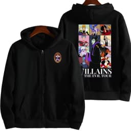 Villains Evil Queen Women Zipper Hoodie Cartoon Anime Spring Autumn Men Sweatshirt 2026 New Fashion Couple Jackets Coats