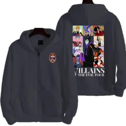 Villains Evil Queen Women Zipper Hoodie Cartoon Anime Spring Autumn Men Sweatshirt 2026 New Fashion Couple Jackets Coats