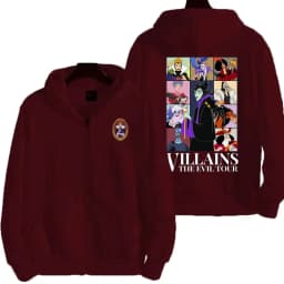 Villains Evil Queen Women Zipper Hoodie Cartoon Anime Spring Autumn Men Sweatshirt 2026 New Fashion Couple Jackets Coats