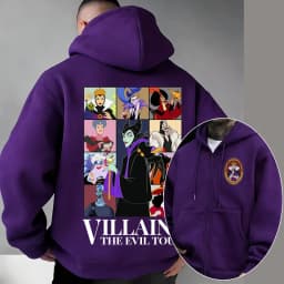 Villains Evil Queen Women Zipper Hoodie Cartoon Anime Spring Autumn Men Sweatshirt 2026 New Fashion Couple Jackets Coats