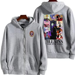 Villains Evil Queen Women Zipper Hoodie Cartoon Anime Spring Autumn Men Sweatshirt 2026 New Fashion Couple Jackets Coats