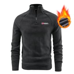 Autunm Winter Polar Fleece Sweatshirt for Men Thick Warm Stand Up Collar Half Zip Casual Base Layer Man Long Sleeve Sweater Man