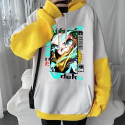 Japan Anime My Hero Academia Midoriya Izuku Deku Printed Hooded Men Women Hoodies Plus Size Sweatshirt Harajuku Male Streetwear