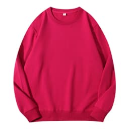 260g 100% Cotton Men's Hoodless Sweater Pullovers Sweatshirts Men Loose Solid Color Warm O Neck Tops Hip Hop Y2k Sweatshirt Tops