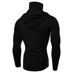 Ninja Mask Long Sleeved Hoodie Men Autumn Streetwear Large Open-forked Hip Hop Mens Sweatshirts Tops Gym Hooded Sudaderas Hombre