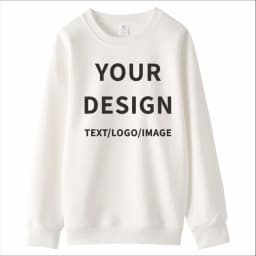 Simple Versatile Sweatshirt Custom Logo Thin Sweatshirt Embroidery Company Brand Solid Color Sweatshirt Printing Design