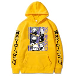 Anime My Hero Academia Hoodies Shinso Hitoshi Print Pullover Sweatshirts Harajuku Cartoon Style Crewneck Women Men Street Hoody