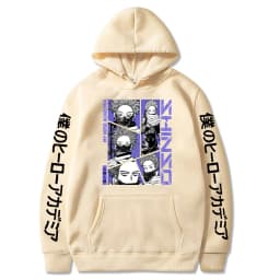 Anime My Hero Academia Hoodies Shinso Hitoshi Print Pullover Sweatshirts Harajuku Cartoon Style Crewneck Women Men Street Hoody